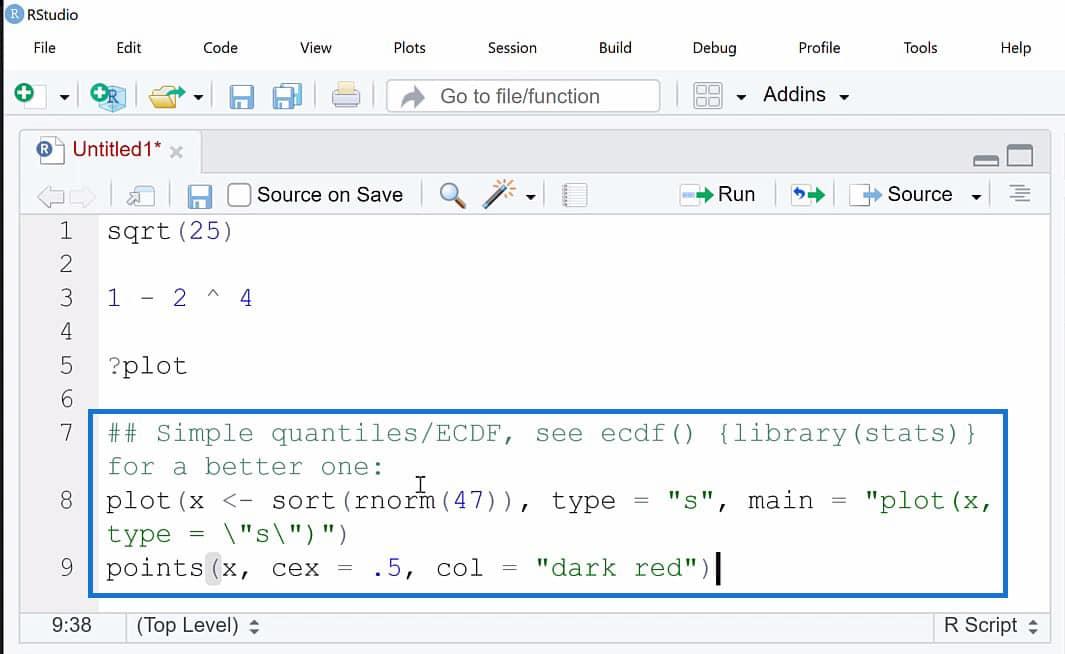 R Skript för Lucky Templates med RStudio