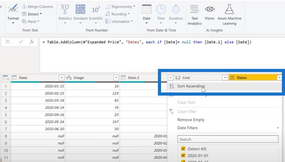 Power Query: Jak sloučit tabulky s různými sloupci