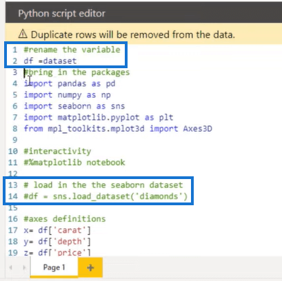 Lag 3D-spredningsplott ved å bruke Python i LuckyTemplates