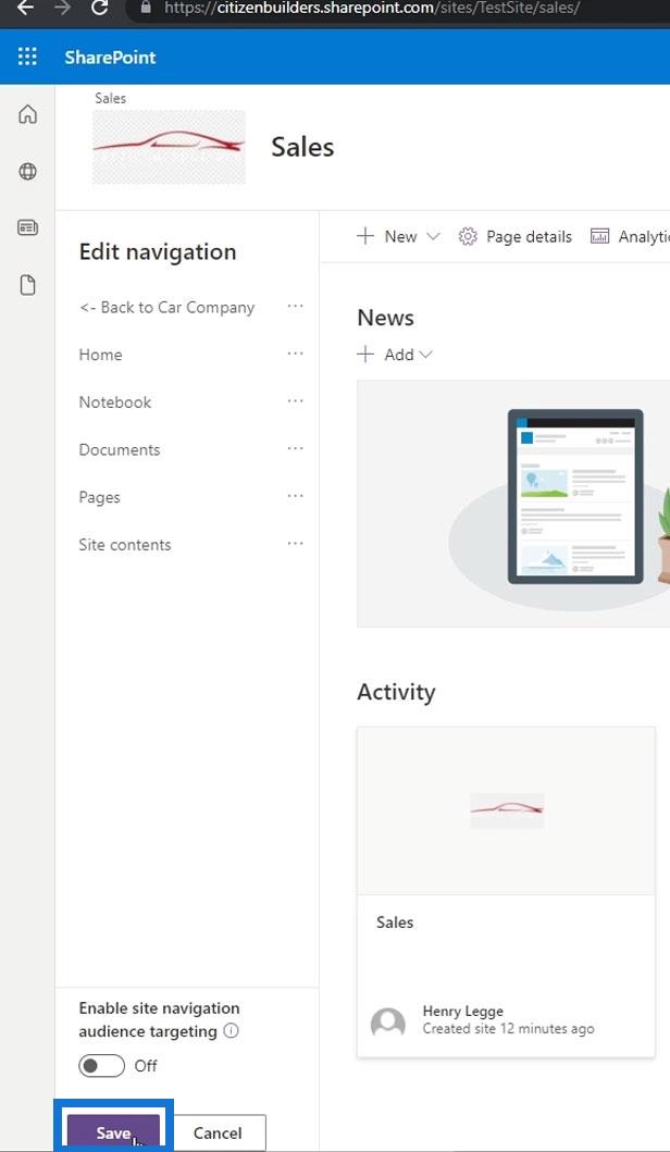 SharePoint Site Navigation Elements: En oversigt