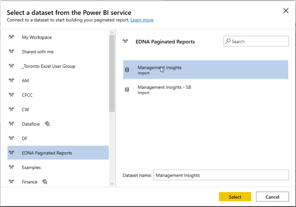 Lag en tom rapport ved å bruke LuckyTemplates Report Builder