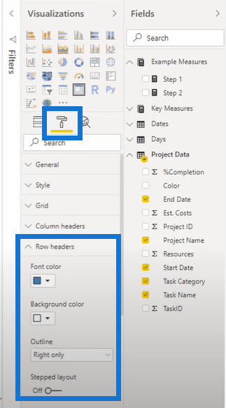 Gantt-diagram létrehozása LuckyTemplates-ben a Mátrix használatával