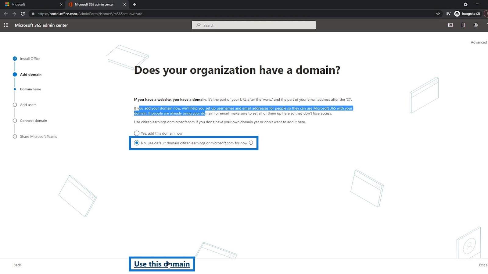 MS SharePoint Handledning: Skapa konto