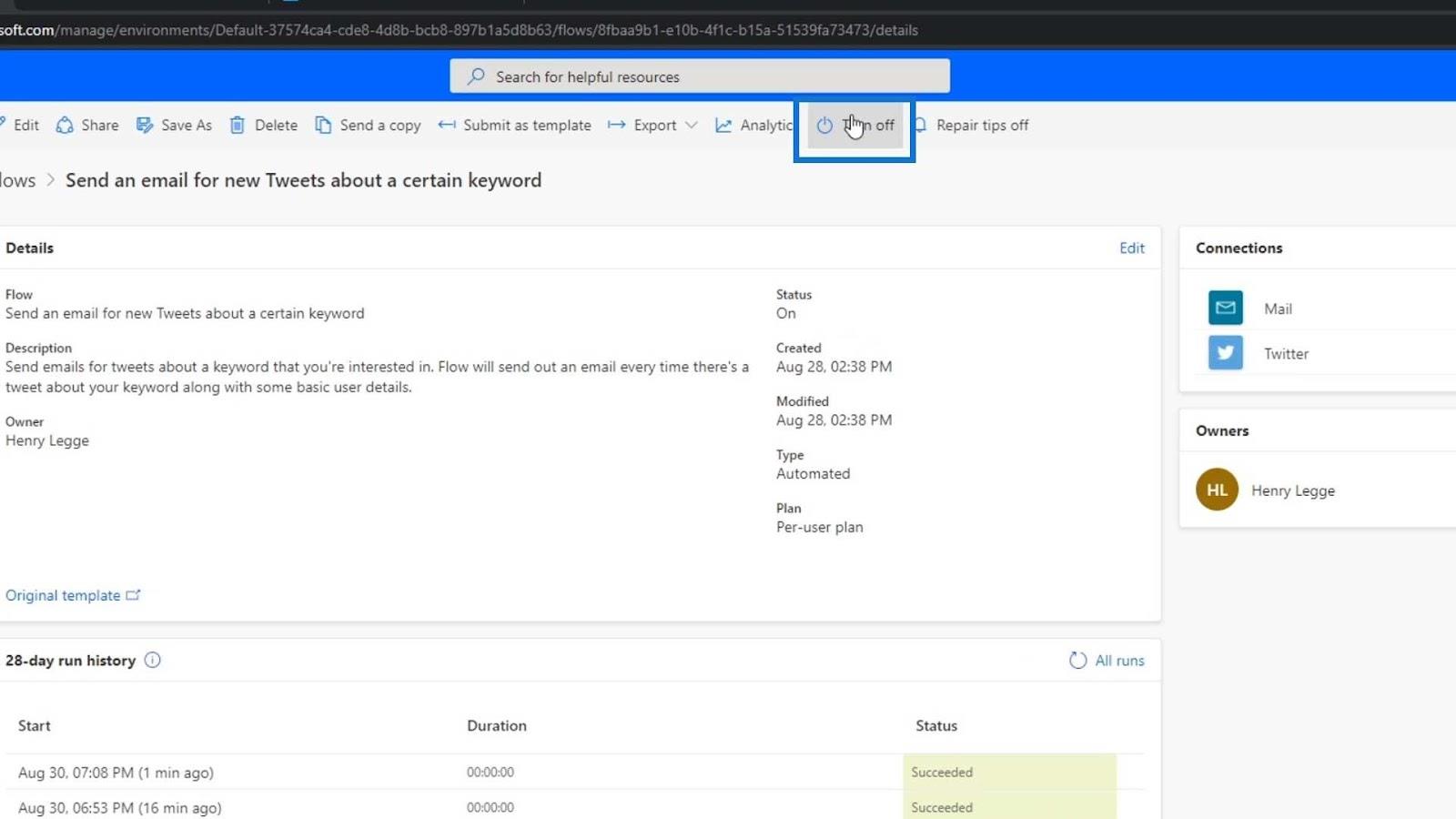 Microsoft Flow Tutorial – Instant vs.  Automatiseret flow