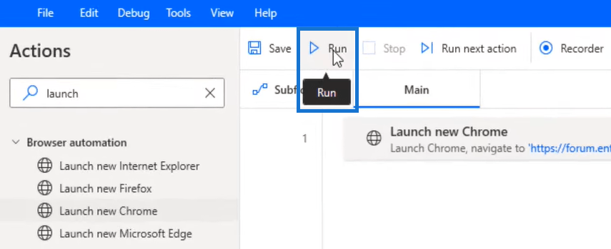 Microsoft Power Automate Desktop: Sådan starter du automatisk en ny browser