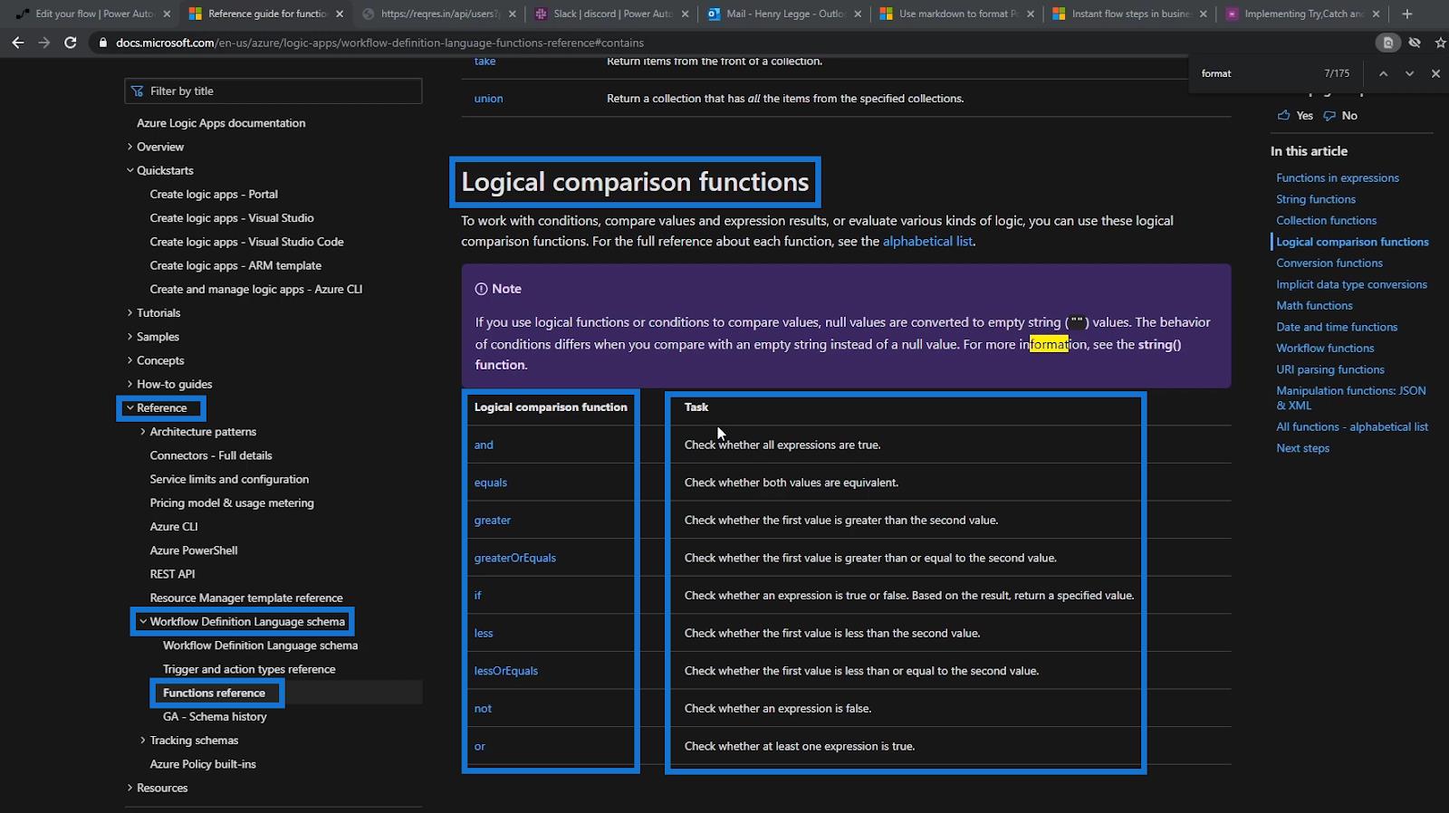 Power Automate logiske funksjoner: en oversikt