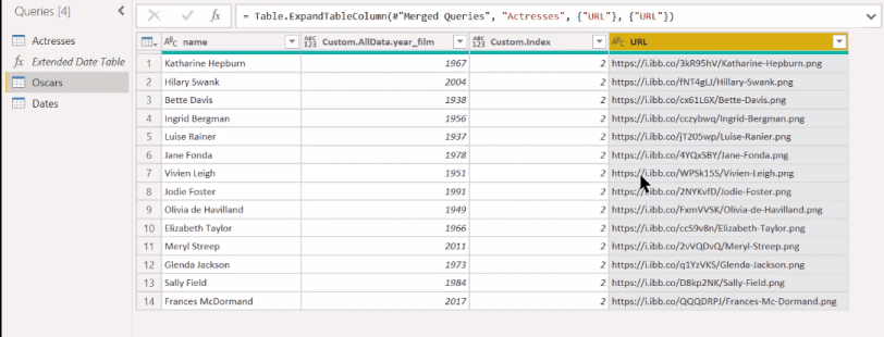 M kód a Power Query egyéni oszlopaiban |  LuckyTemplates