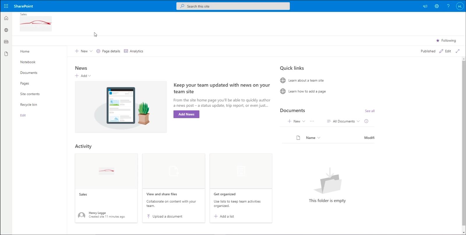 SharePoint Site Navigation Elements: En oversikt