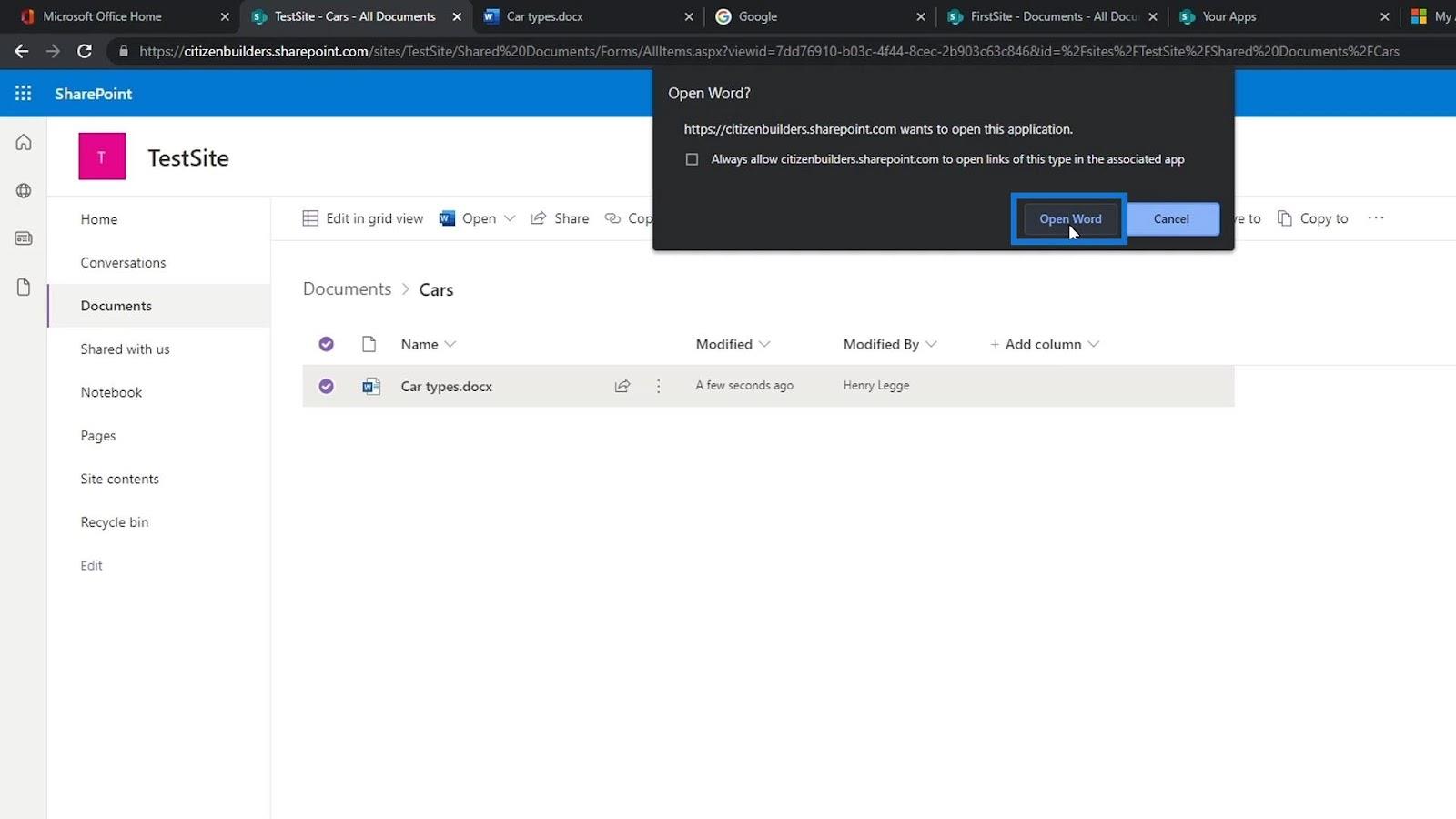 SharePoint dokumentumtár |  Kezdők bemutatója