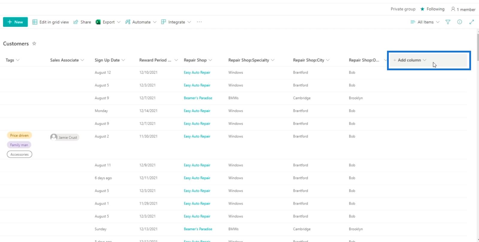 SharePoint Liste Kalendervisning