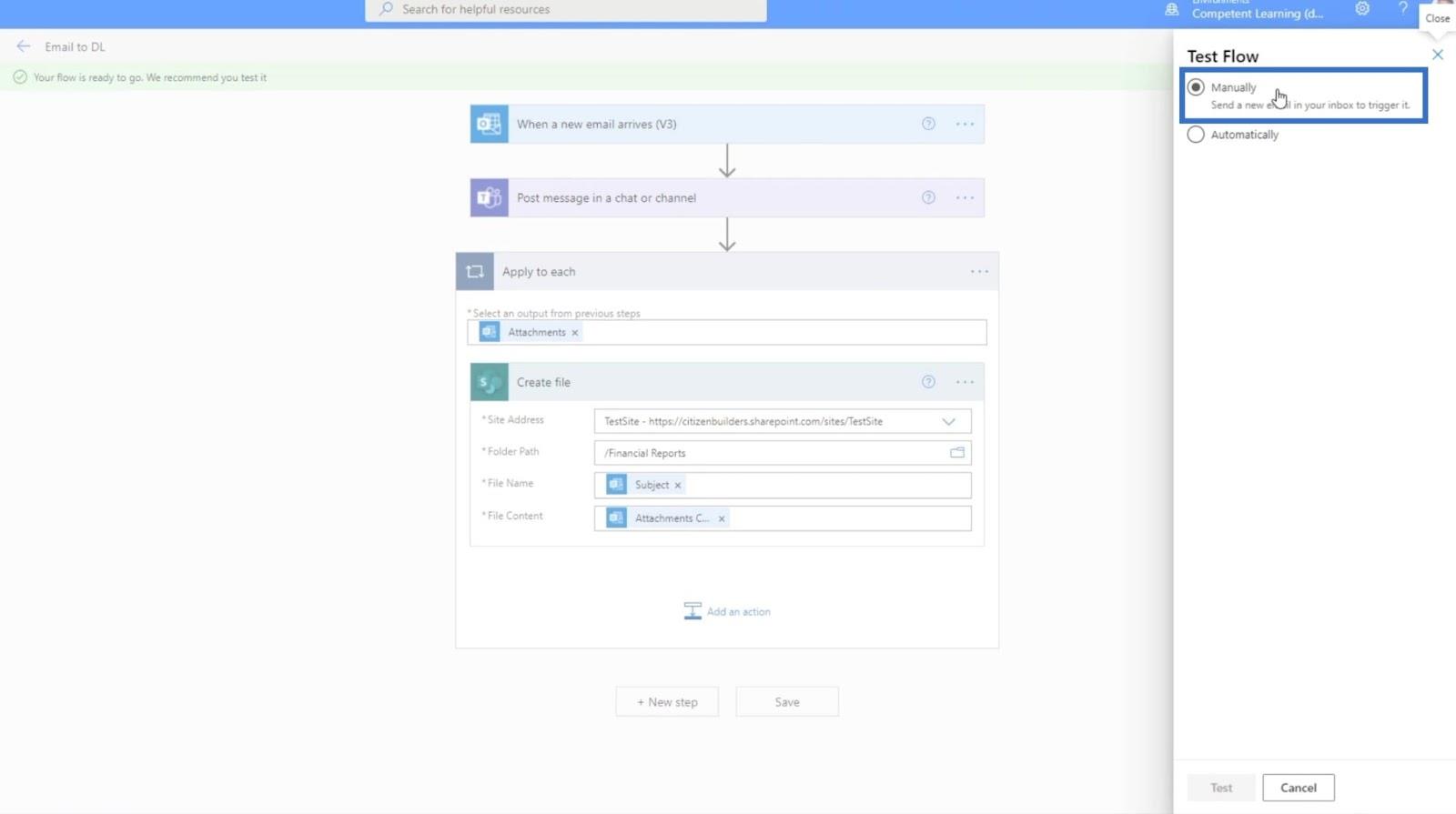 MS Flow: Slik laster du opp i SharePoint via e-post