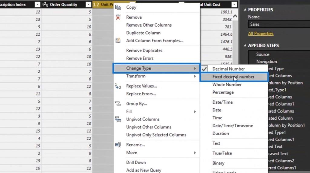 LuckyTemplates Query Editor: Række- og kolonnetransformationer