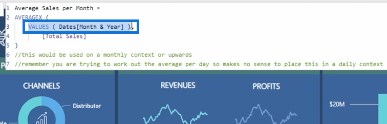 Iterointifunktioiden SUMX ja AVERAGEX käyttäminen LuckyTemplatesissa