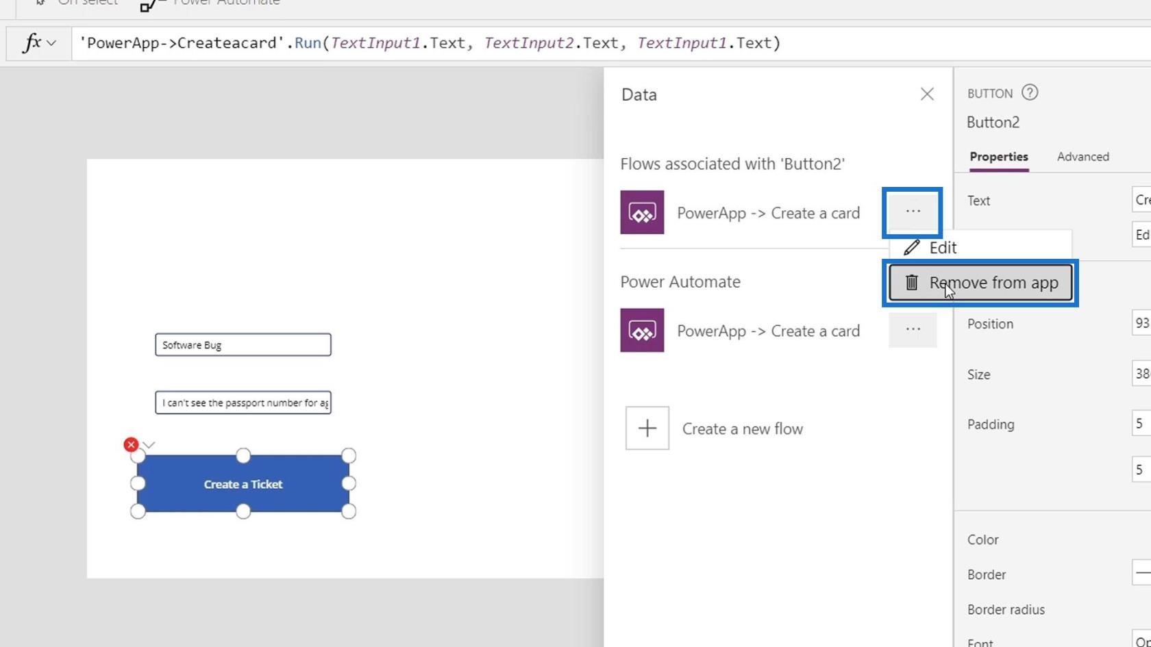 PowerApps-integration i Microsoft Power Automate