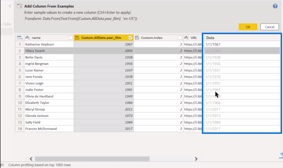 M-kod i Power Query Anpassade kolumner |  Lucky Templates