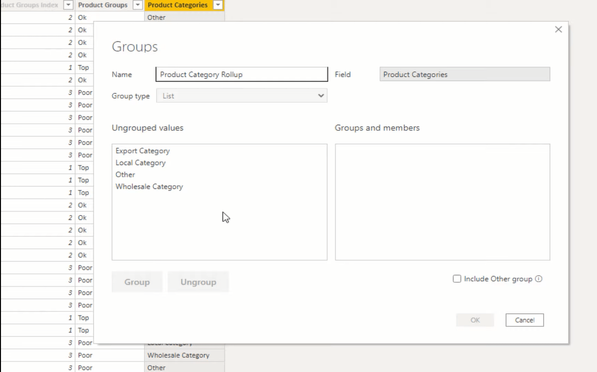 LuckyTemplates Dimensioner og grupper til filtrering af tabeller i rapporter