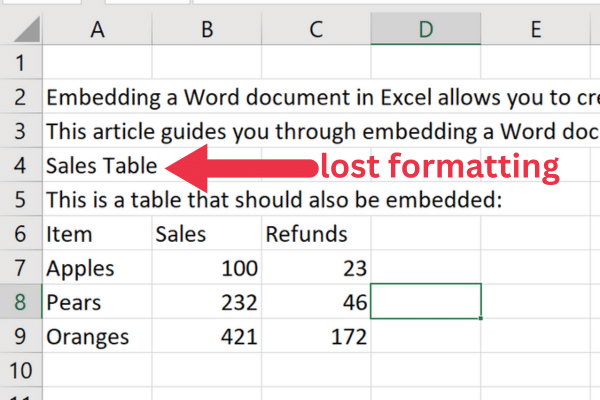 Sådan indlejres et Word-dokument i Excel: 3 nemme måder