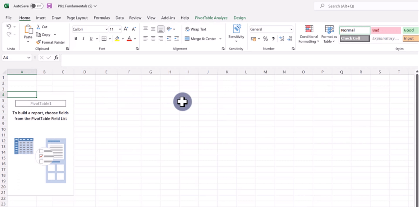 LuckyTemplates Excel-integrasjon for resultat- og resultaterklæringer