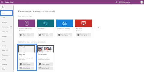 Power Apps Canvas: Kuinka luoda sovellus tyhjästä