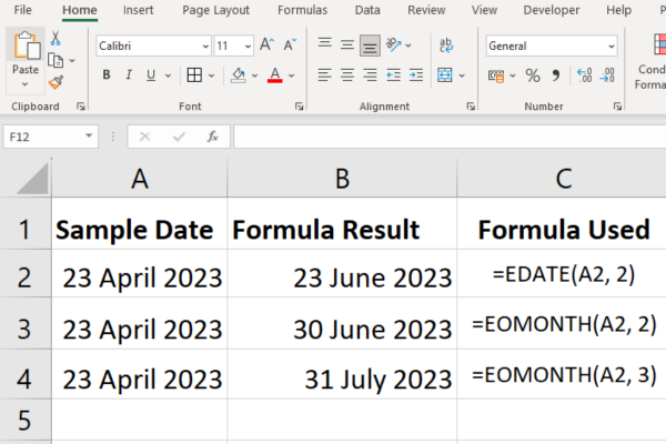 Excel Formulas Cheat Sheet: Mellomveiledning