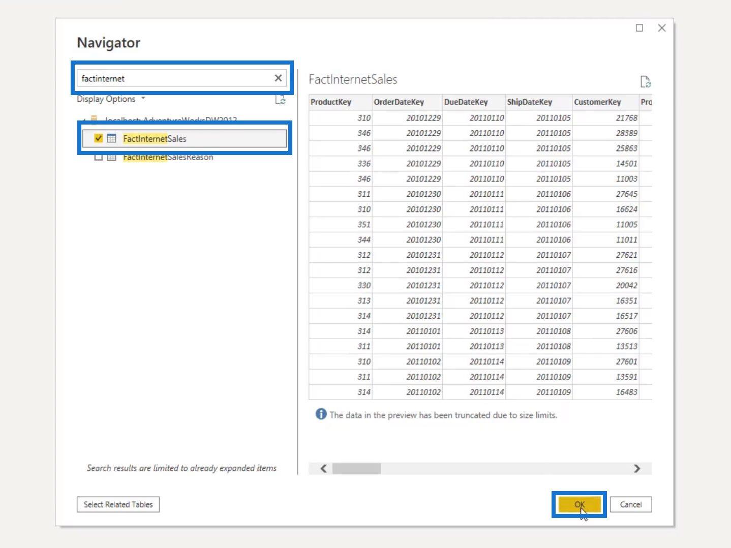 Frågevikning och anslutning till SQL Server