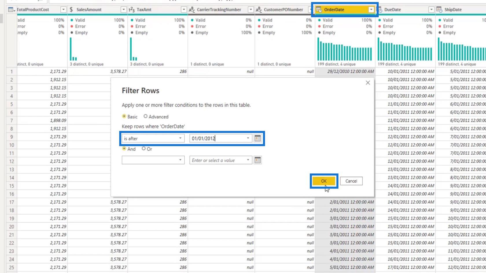 Spørrfolding og tilkobling til SQL Server