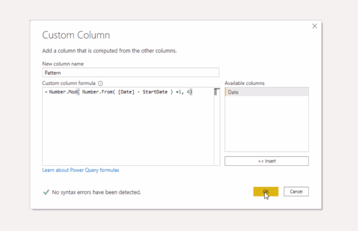 Power Query M: Alternerande 0-1 mönster i datumtabell