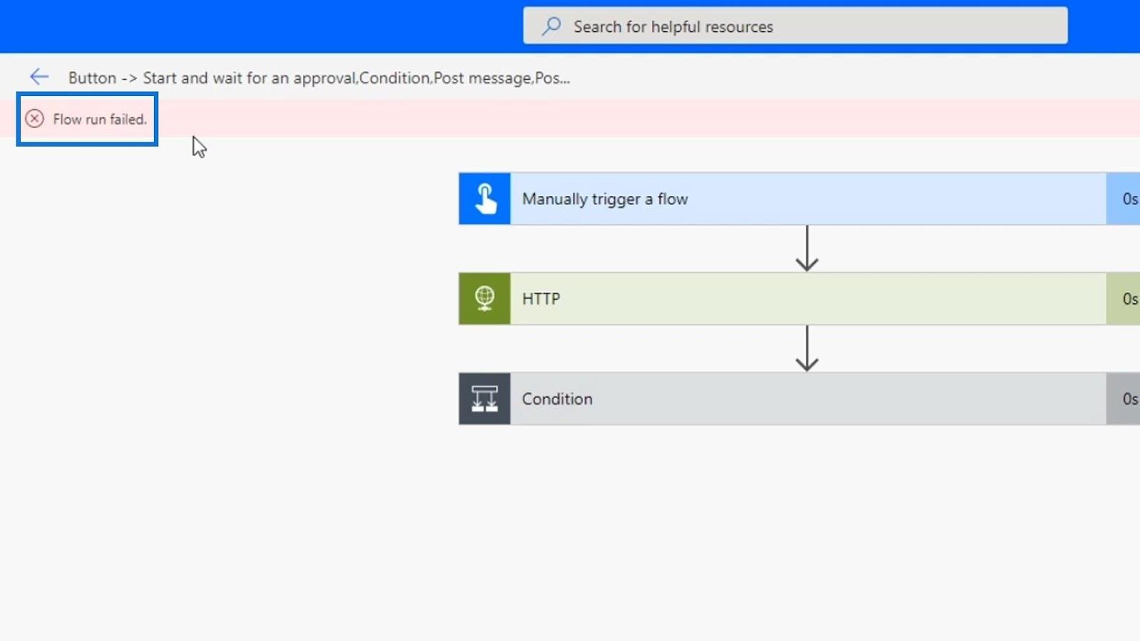 Hibakezelés a Power Automate-ban párhuzamos elágazáson keresztül