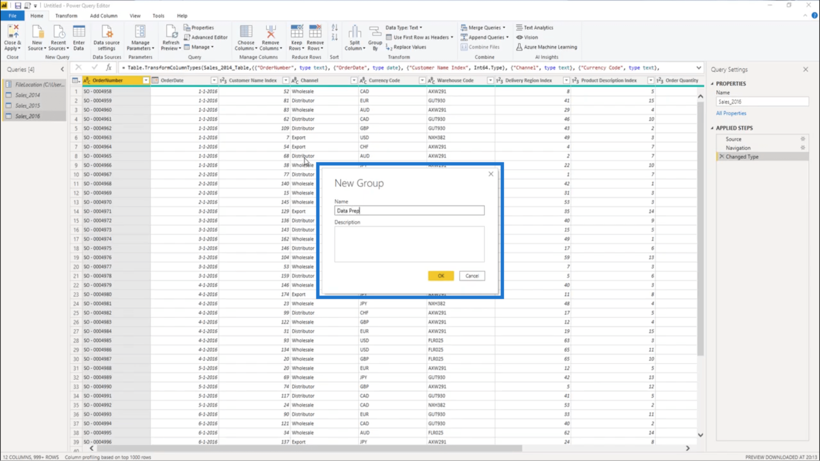 Opret et permanent opdateret øvelsesdatasæt i LuckyTemplates