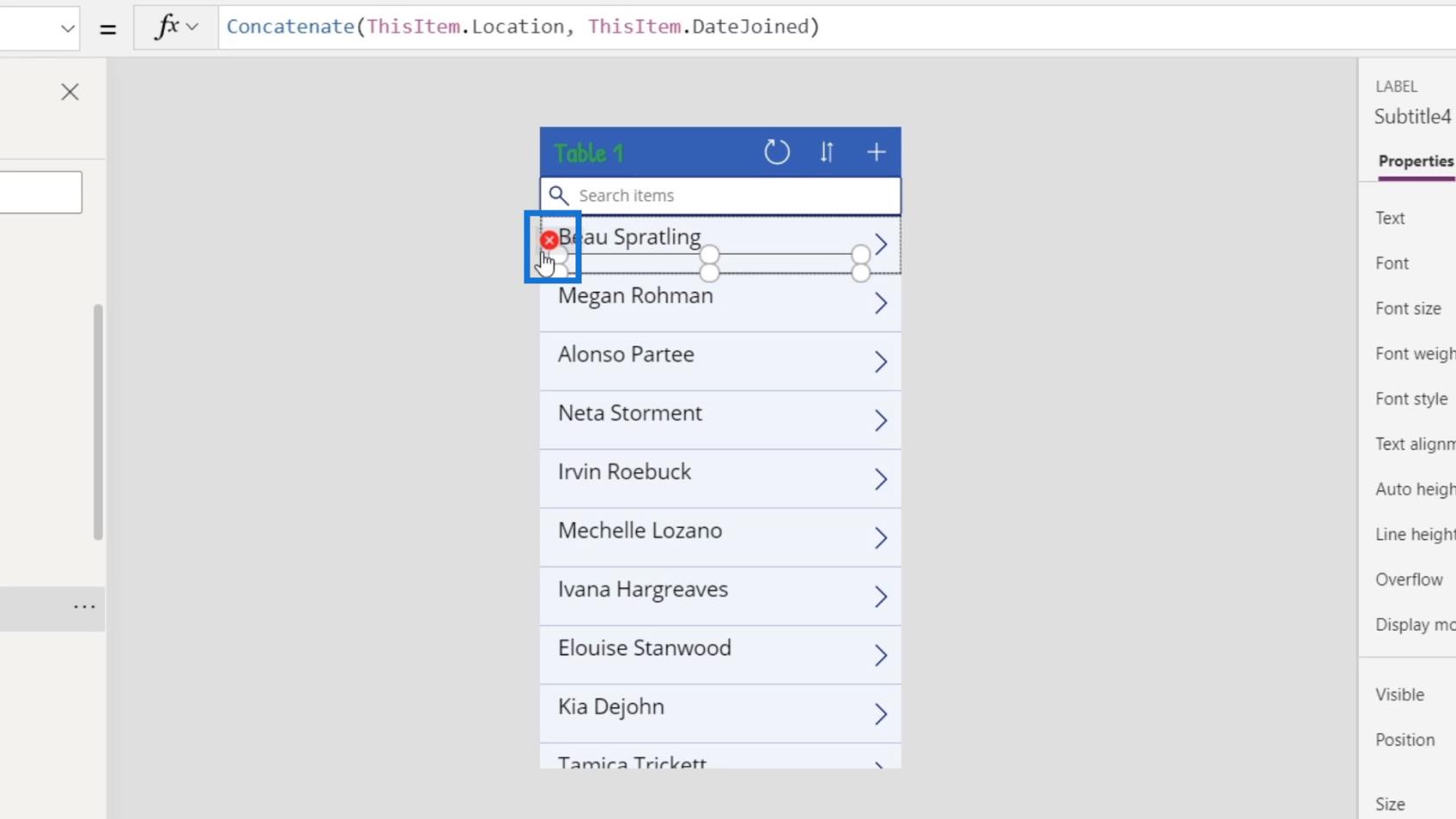 PowerApps funktioner og formler |  En introduktion