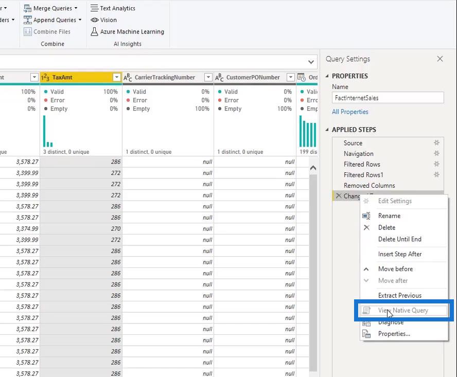 Frågevikning och anslutning till SQL Server