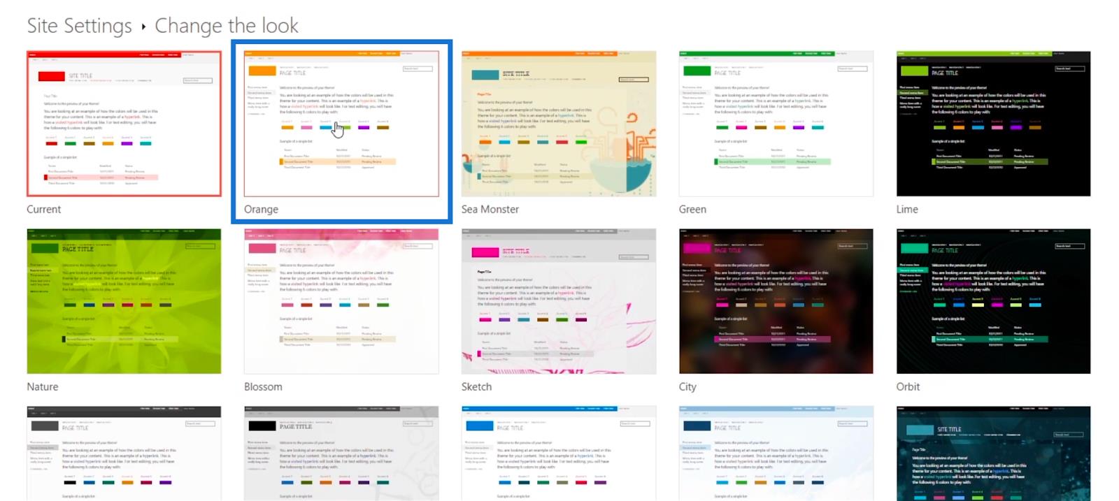 Zážitok zo zobrazenia klasického dizajnu SharePointu