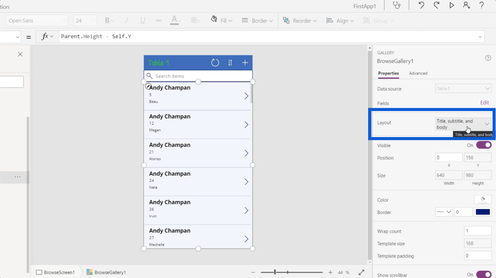 PowerApps Gallerier: En introduktion