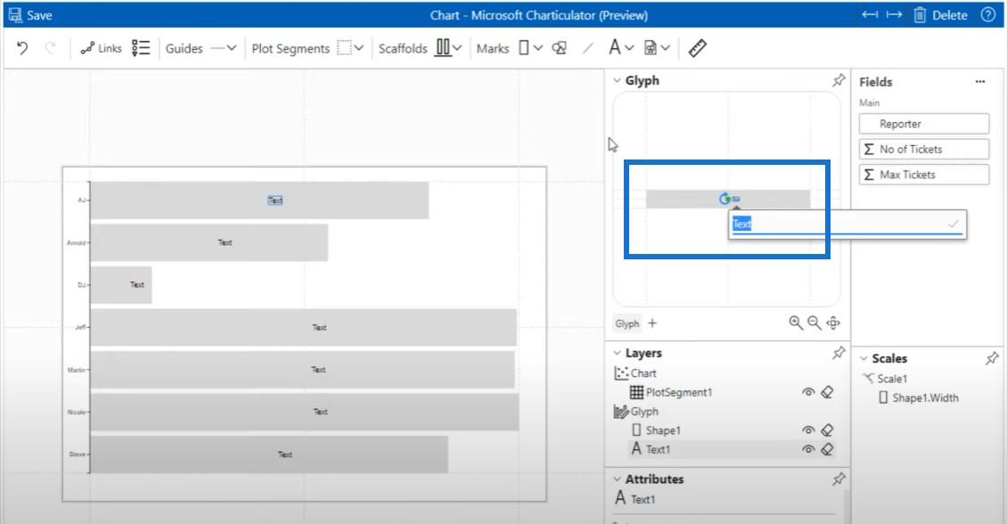 Formater diagrammer betinget ved hjelp av Charticulator