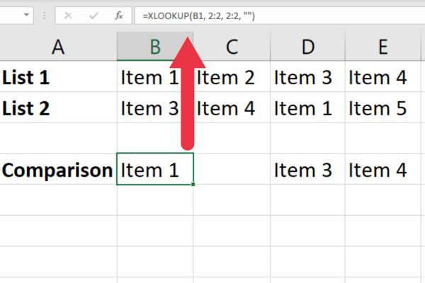 Sådan sammenlignes to kolonner i Excel ved hjælp af VLOOKUP