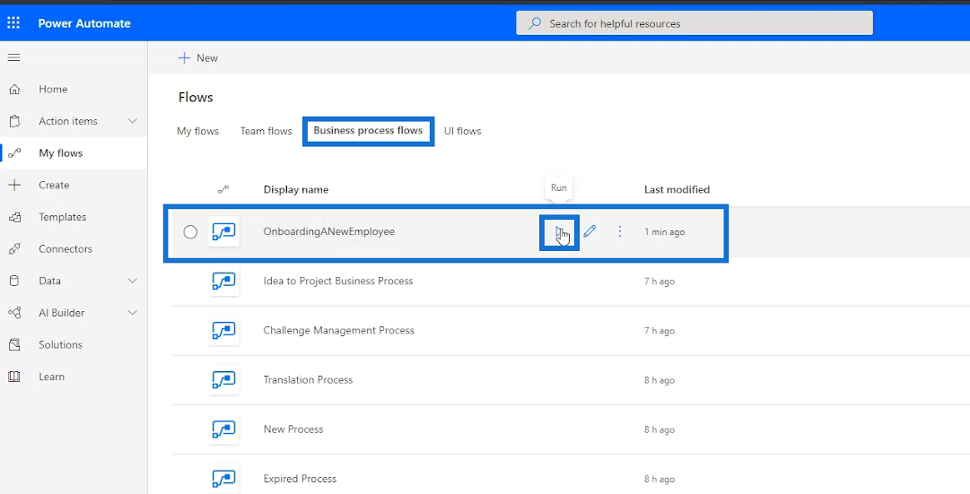 Forretningsprosessflyter i Microsoft Power Automate