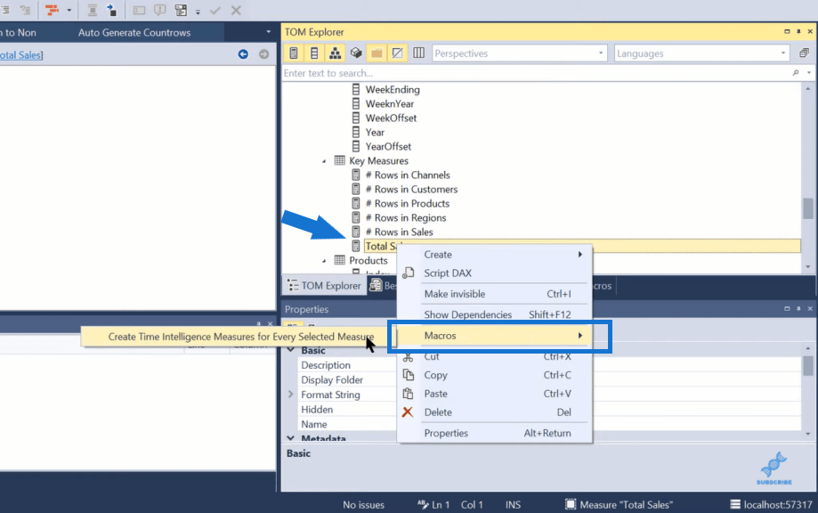 LuckyTemplates Tabular Editor 3: Automatizálás szkripttel