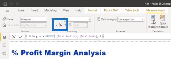 Beregn prosentvis margin i LuckyTemplates ved hjelp av DAX