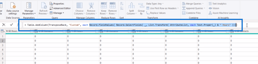 Dynamicky odklopte více sloupců v LuckyTemplates