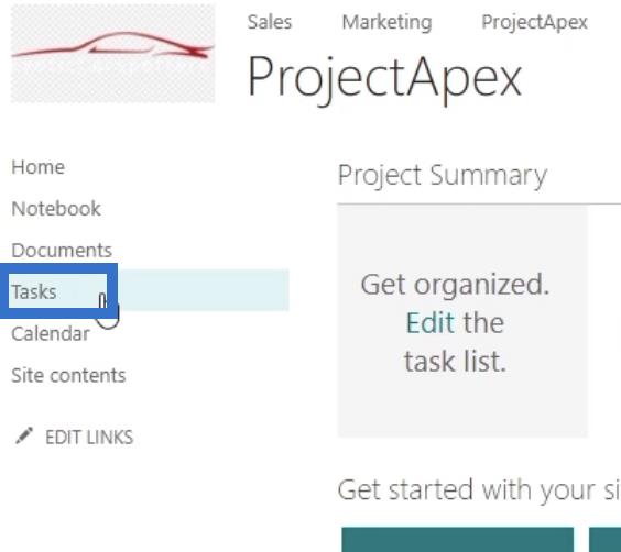 SharePoint Project Site: Létrehozás és konfigurálás