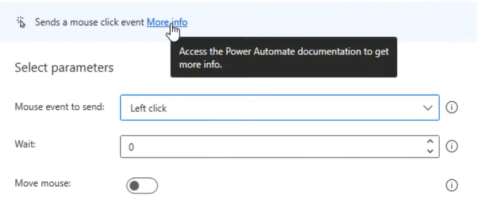 Power Automate Desktop: Az egérkattintás küldése funkció használata