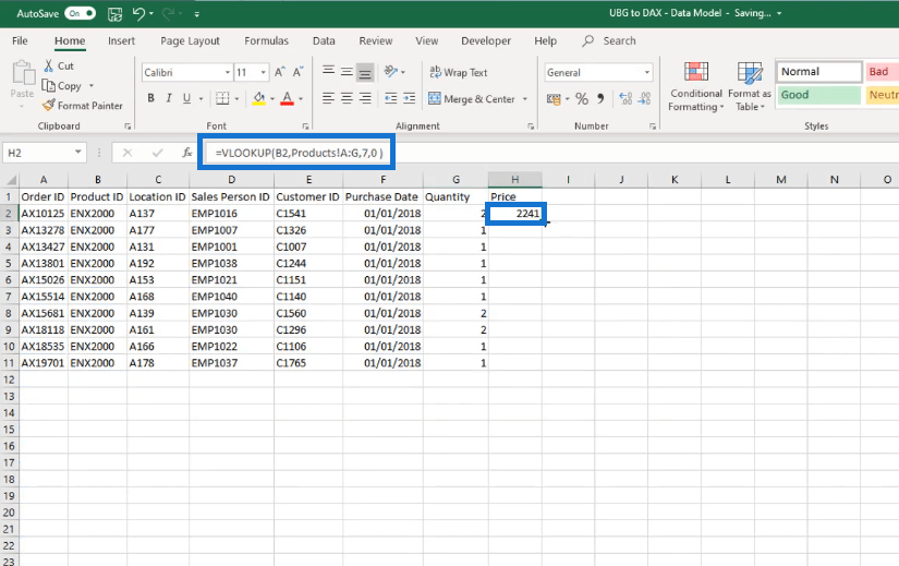 Lucky Templates och Excel: skillnad i DAX-formler