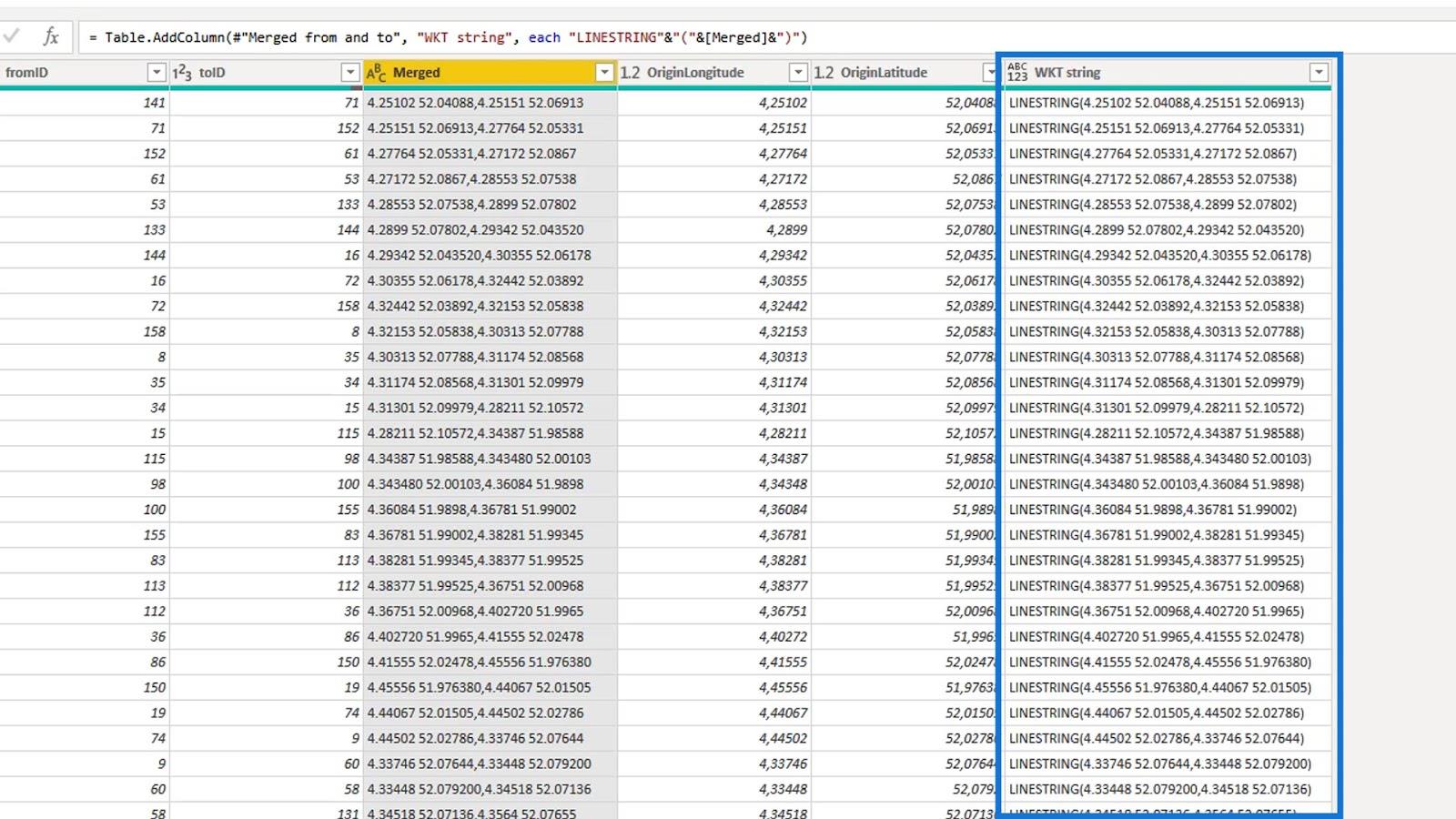 LuckyTemplates Ikontérkép Vizuális: WKT Strings