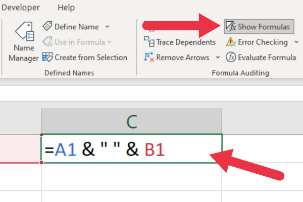 4 sätt hur man sammanfogar i Excel med utrymme, steg-för-steg