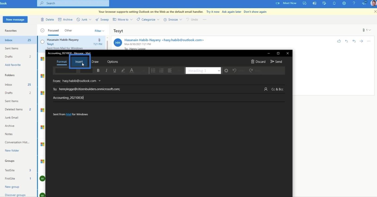 MS Flow: Feltöltés SharePointban e-mailben