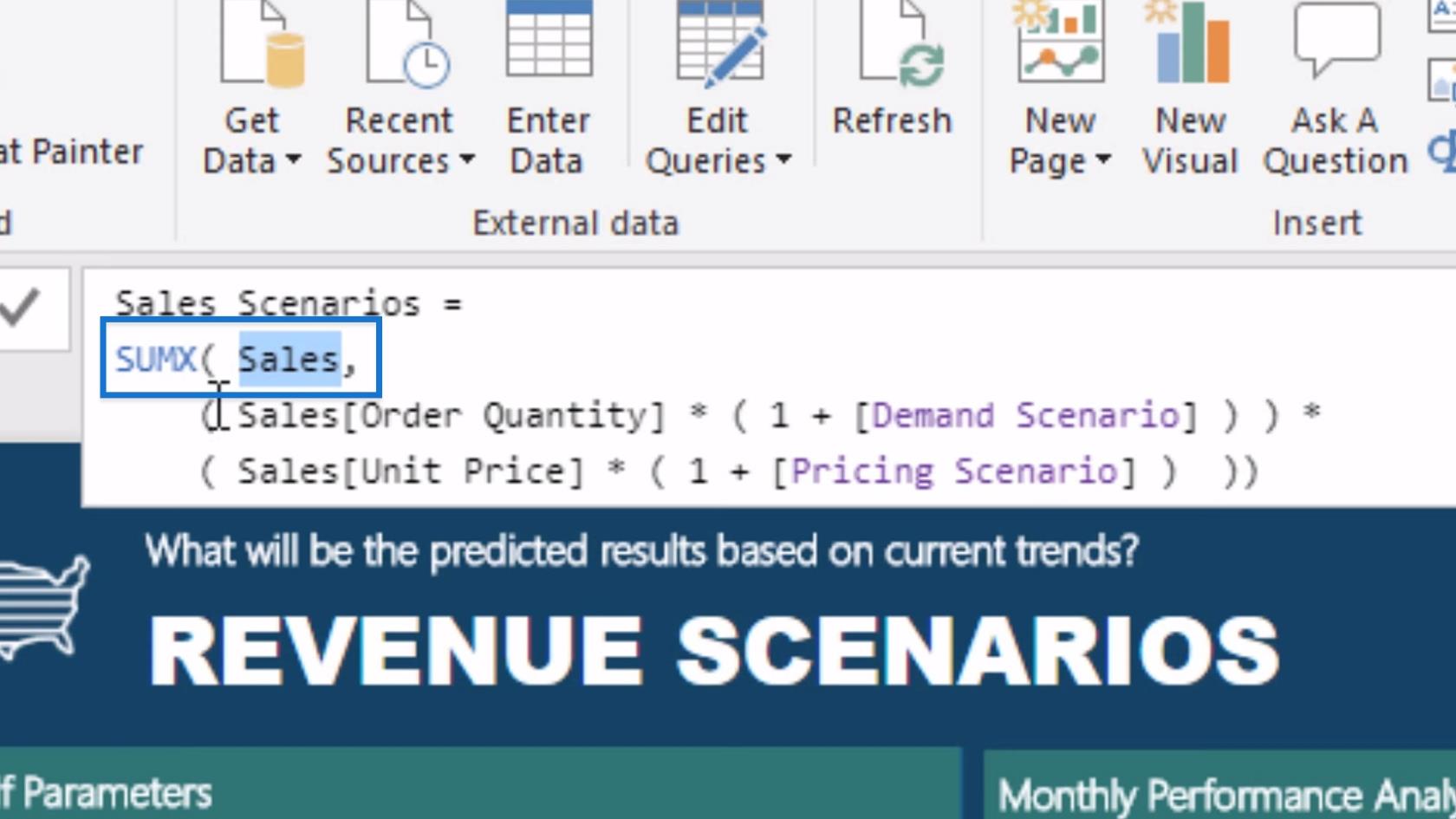 Komme i gang med "What If"-parameteren i LuckyTemplates