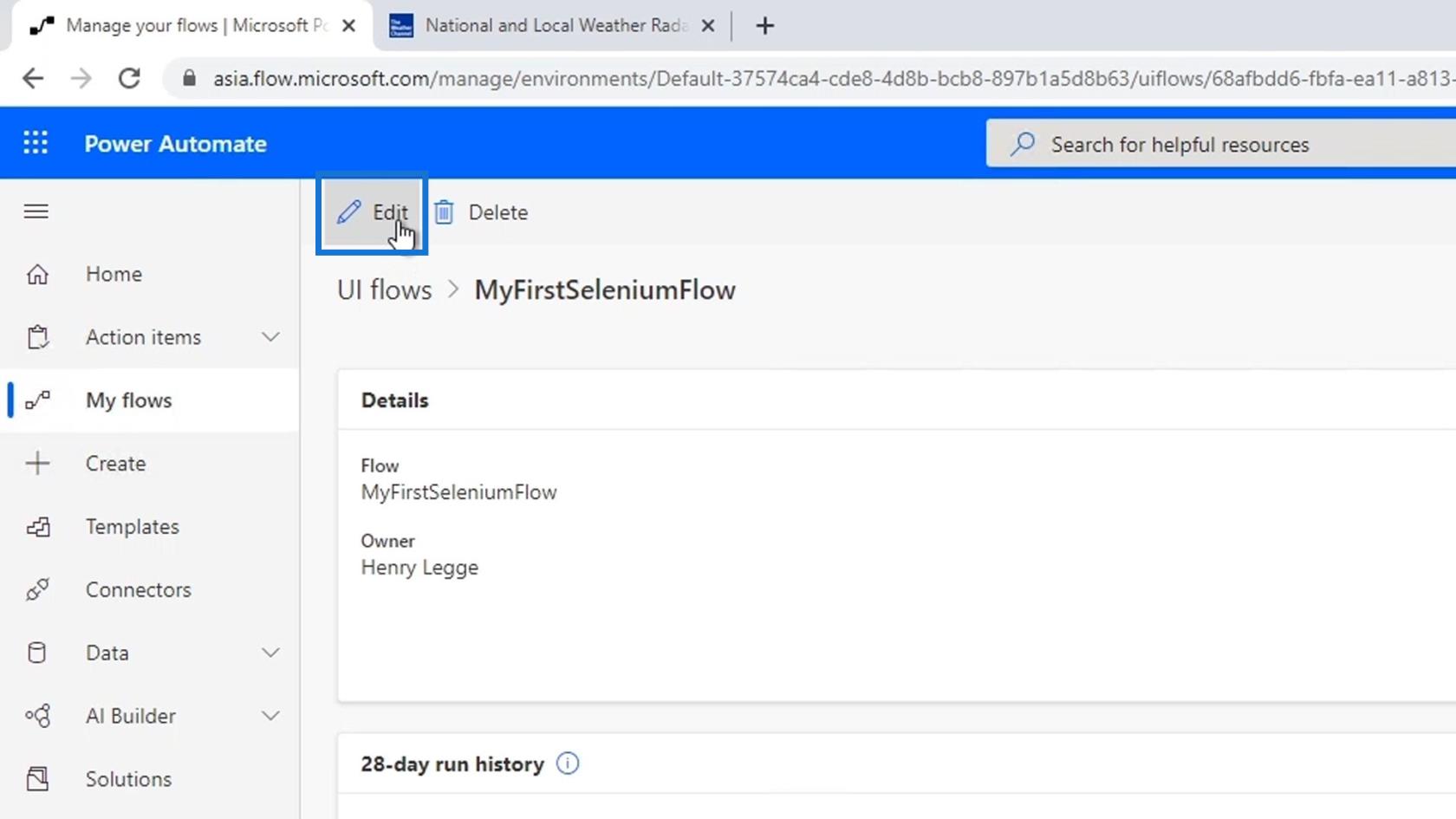 Selenium IDE a Power Automate UI Flowsban