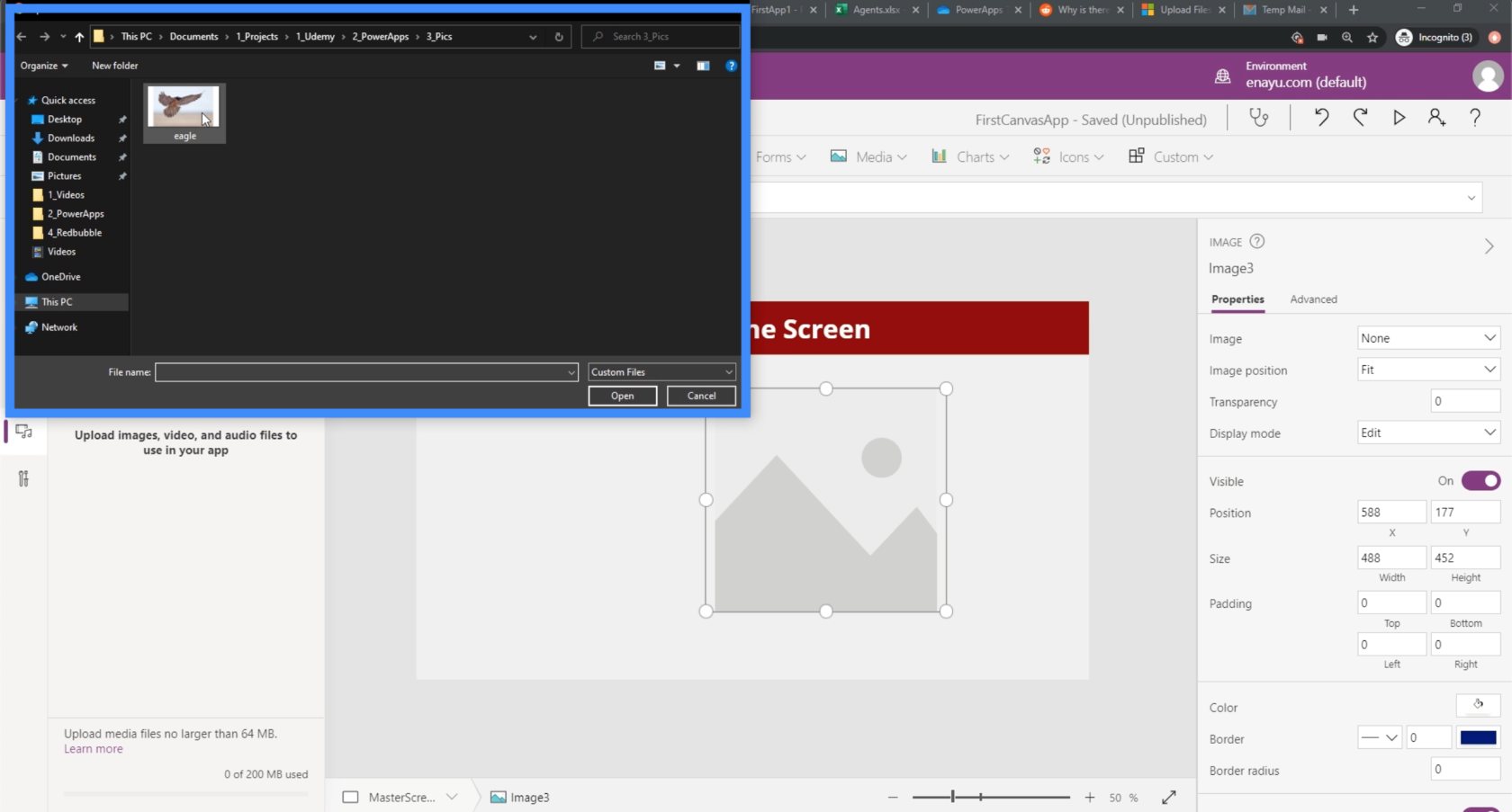 Obrázky PowerApps v kombinaci s perem, fotoaparátem a nahráváním fotografií