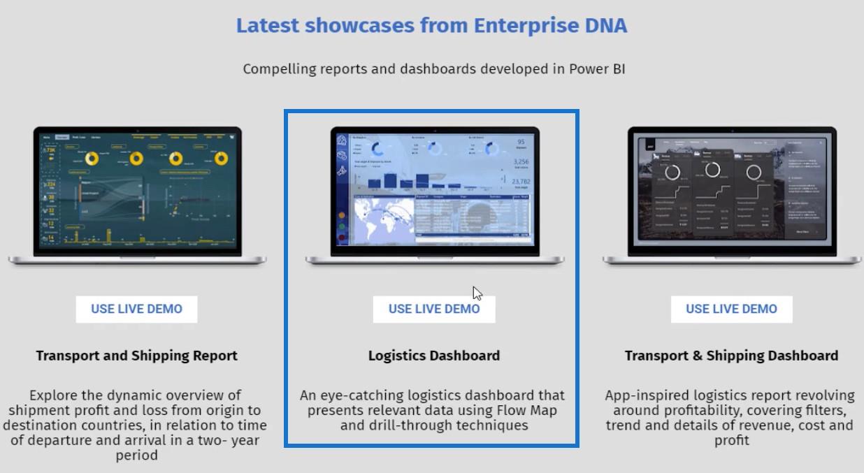 LuckyTemplates Eksempel Dashboard ved hjelp av logistikkdata