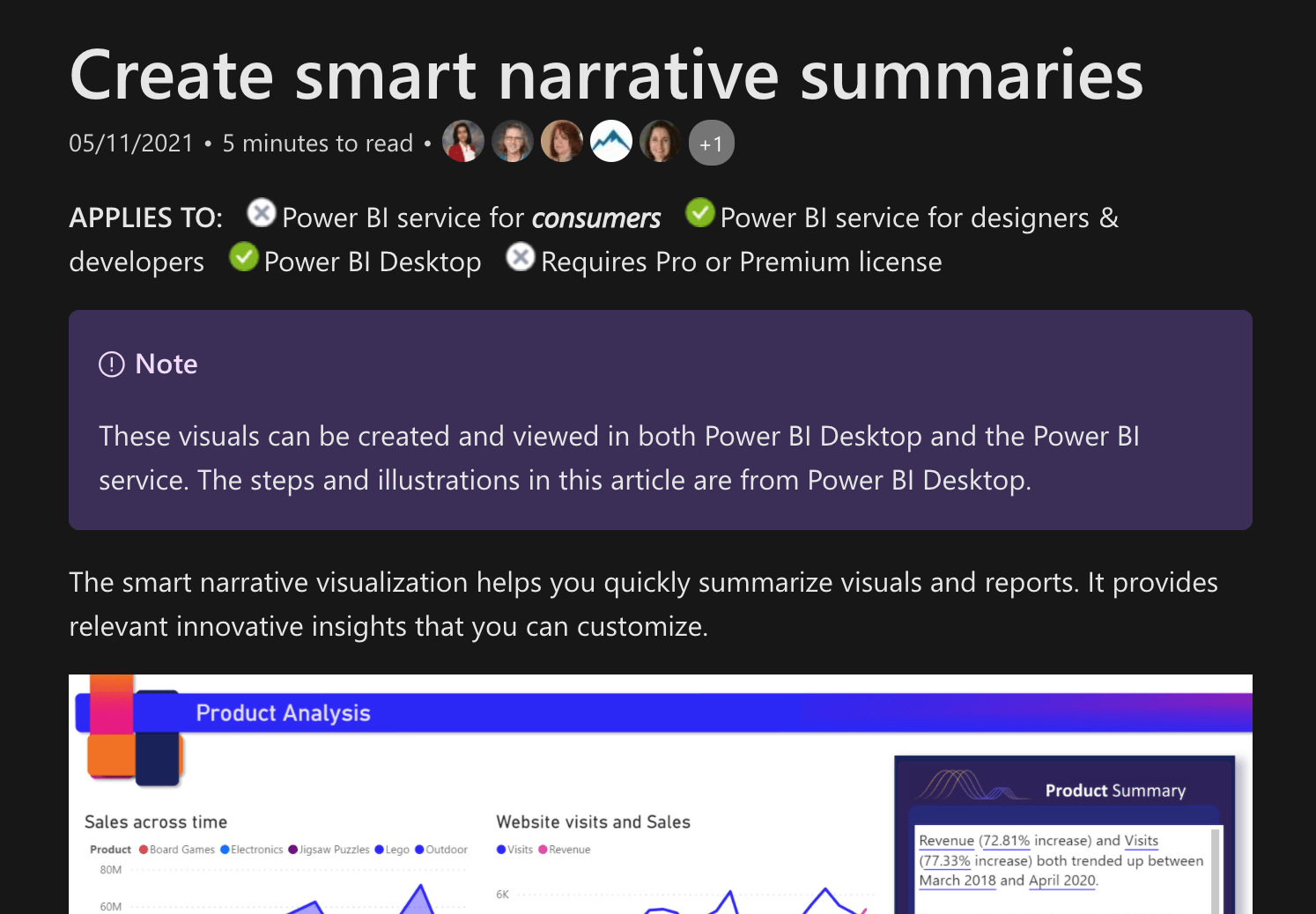 Avvikelsedetektering i Lucky Templates, zoomreglage och smart narrativ funktionalitet